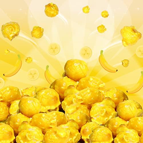 It's Delish Gourmet Yellow Banana Colored Popcorn by It's Delish, 8 Oz Bulk Bag | Colorful Popcorn Snack - Fruity Flavored Air Popped Corn Fun Confetti | Birthday Party, Events – Gluten Free, Vegan, Kosher (8 Oz)