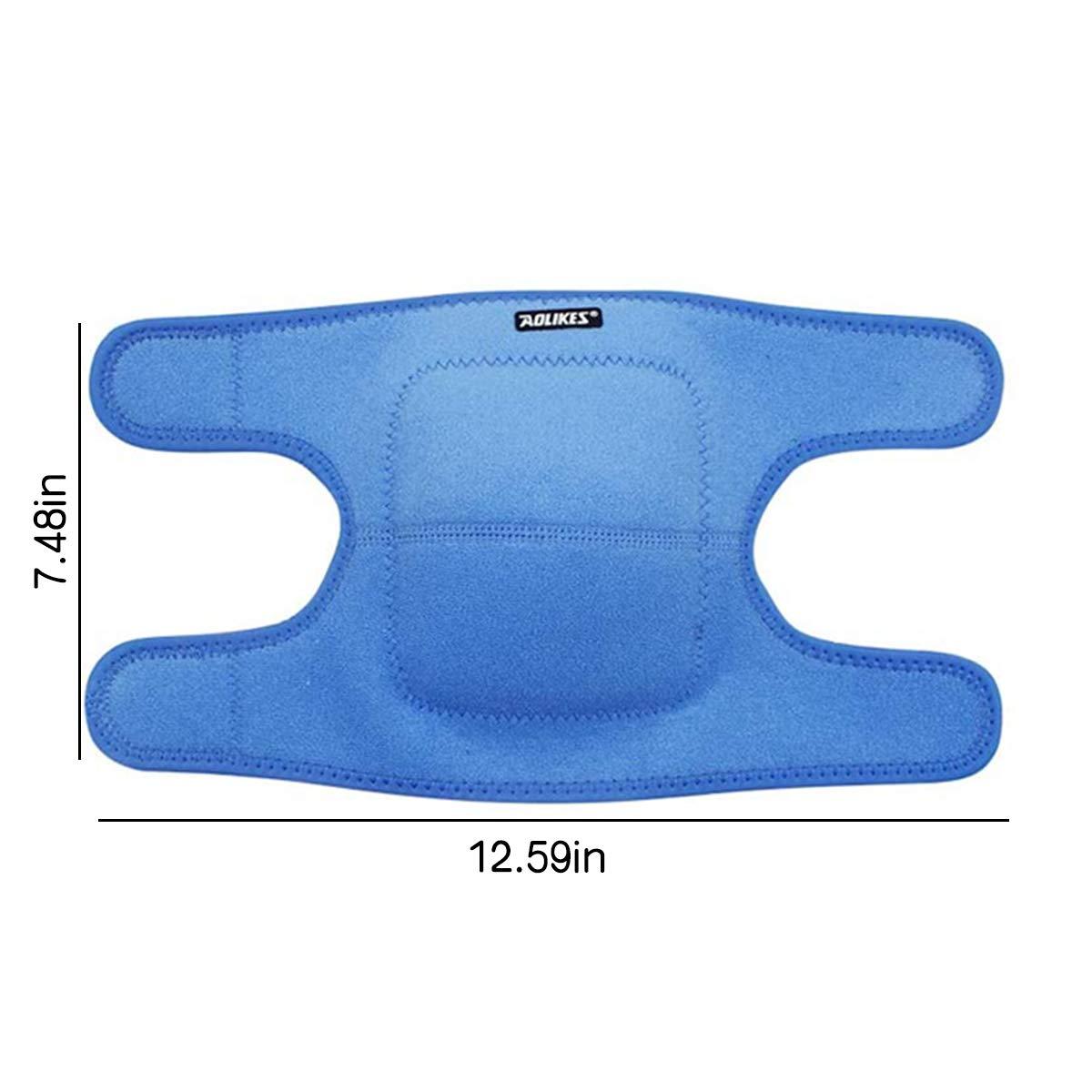 JUMISEE JUMISEE (2PCS Kids Adjustable Knee Pad, Anti-Slip Padded Sponge Knee Brace Breathable Flexible Elastic Knee Support for Football Volleyball Dance Skating Basketball Sports