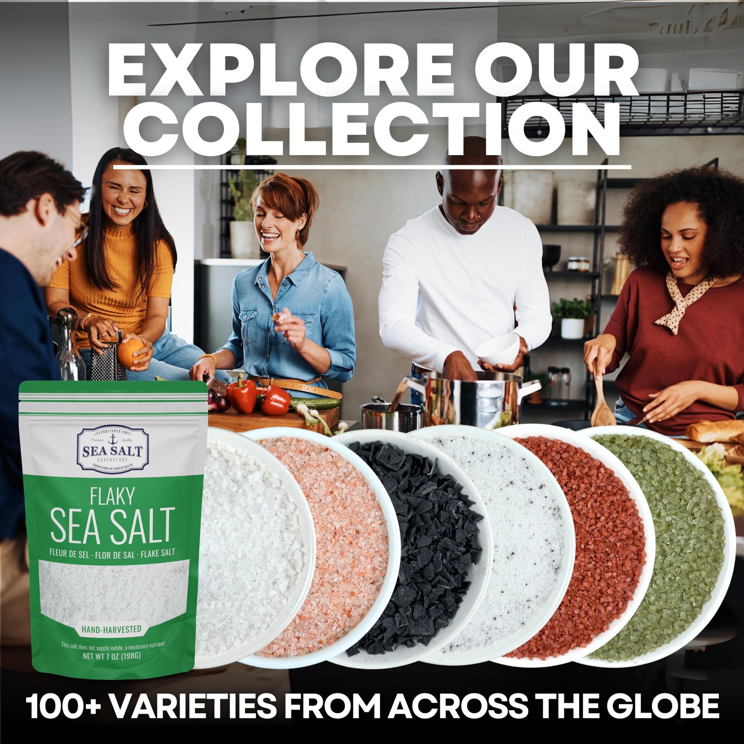 Sea Salt Superstore Pretzel Sea Salt, Coarse Sea Salt for Soft Pretzels, Heat Resistant Bagel and Soft Pretzel Salt, All Natural Sea Salt for Baking, 14 oz Bag, Sea Salt Superstore