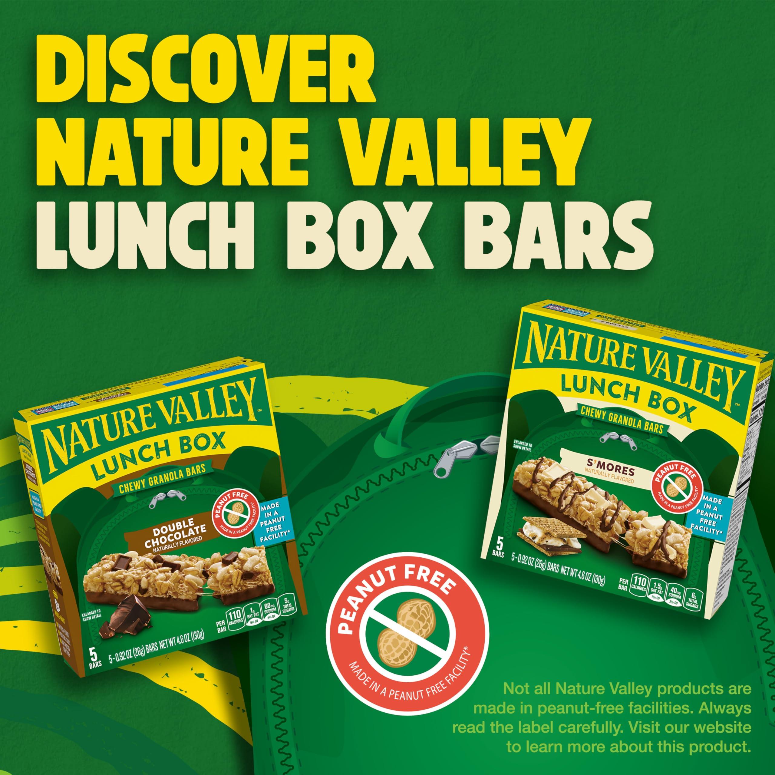 Nature Valley Nature Valley Lunch Box Chewy Granola Bars, Double Chocolate, Peanut Free, 5 Bars, 4.6 oz