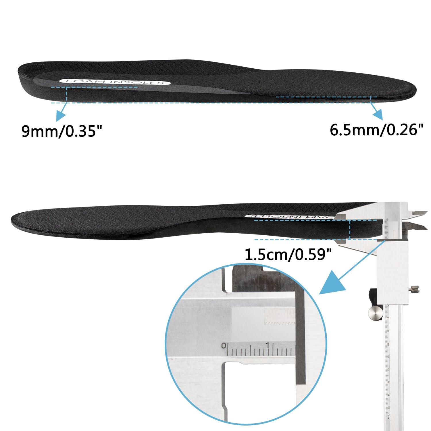 Endoto Memory Foam Insole for Skechers Shoes, Replacement Inserts for Men\'s Sneakers(Size:US Men15-EU49.5)