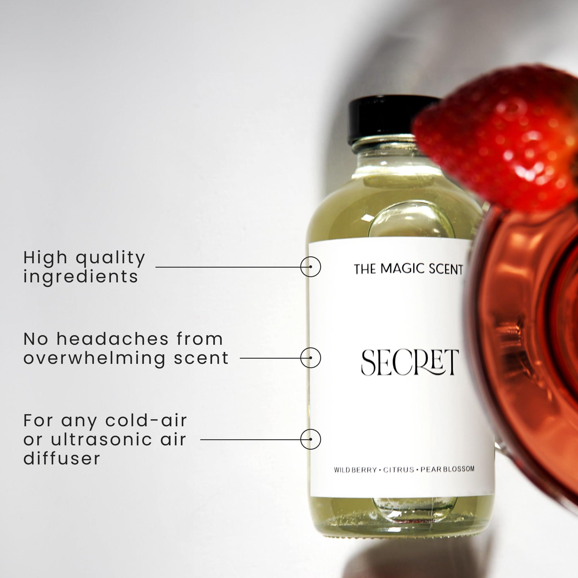 THE MAGIC SCENT The Magic Scent Secret Oils for Diffuser - HVAC, Cold-Air, & Ultrasonic Diffuser Oil Inspired by Victoria\'s Secret - Essential Oils for Diffusers Aromatherapy - 4 fl oz, 120 mL