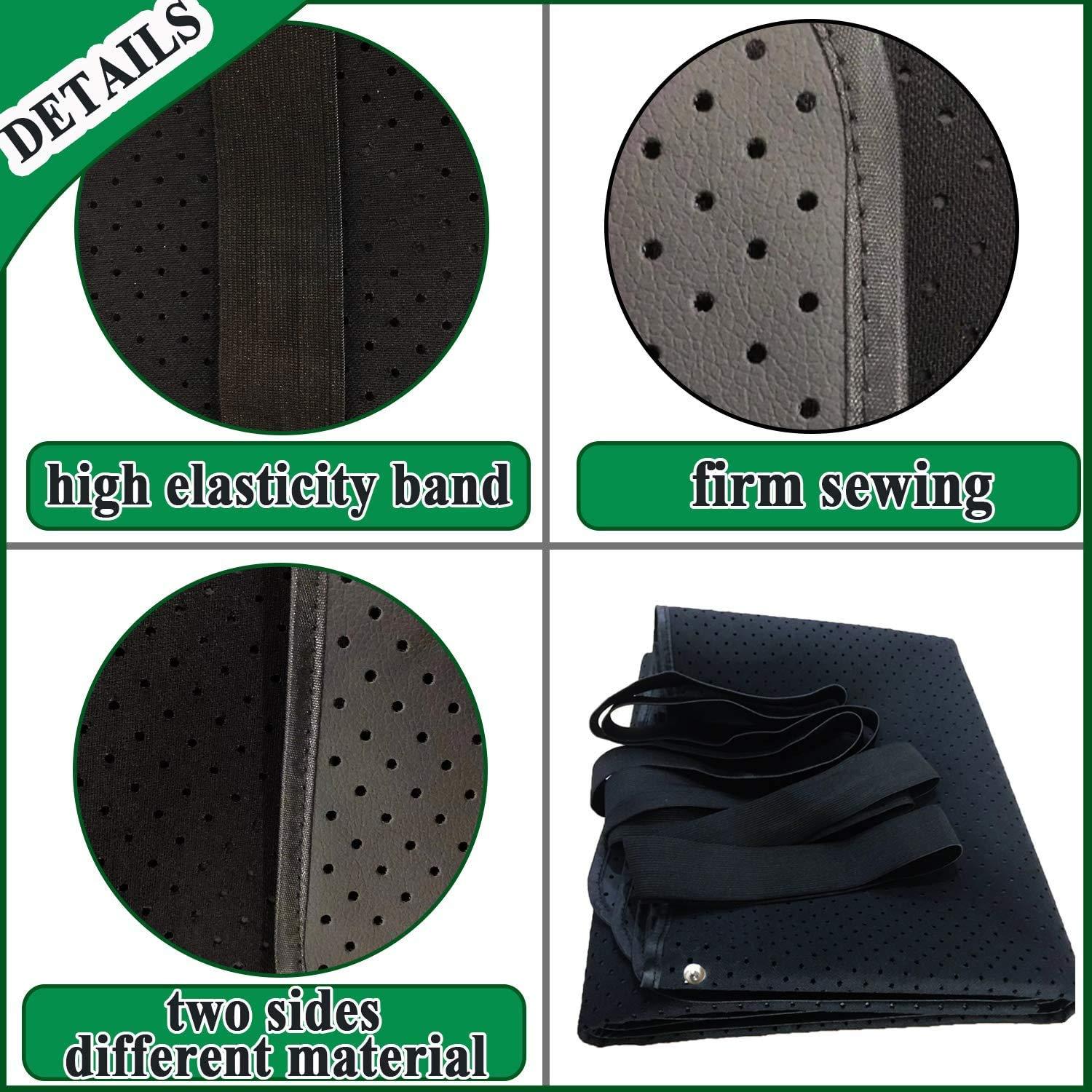 NeatEarthing Grounding Mat, Grounding Sleep Mat 54x 71 Perforated Design 100% Conductive Carbon Leatherette Grounding Mats, Fits for Full Size