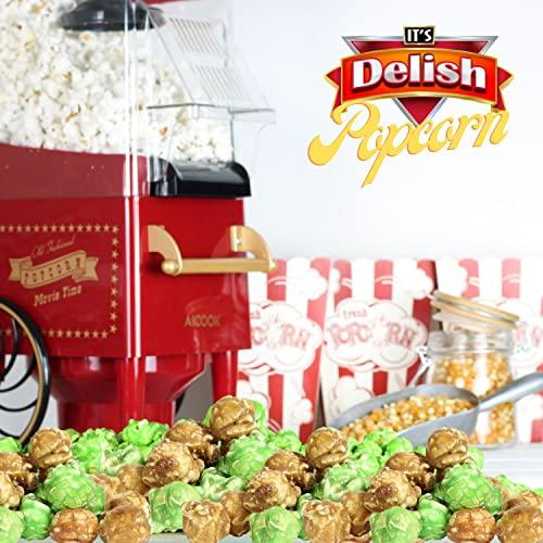 It's Delish Gourmet Caramel Apple Popcorn Mix by It's Delish, 1 lb Bulk Bag – Caramel Corn Air Popped Sweet and Crunchy Glazed Carmel Corn Snack, Movie Night, Parties, Events - Gluten Free, Vegan, Kosher