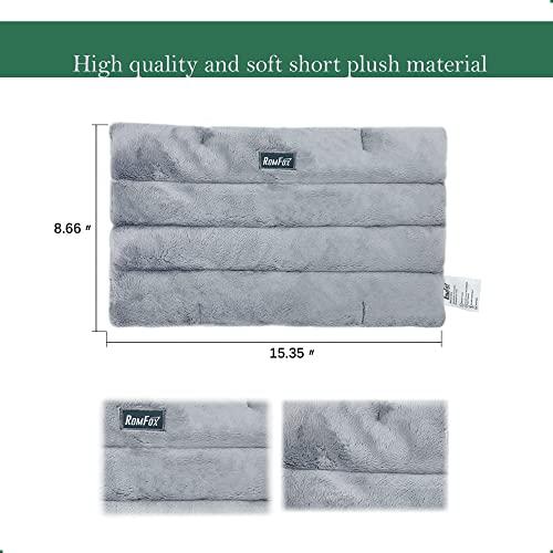 Romfox Romfox Microwavable Heating Pad for Pain Relief, Moist Heat for Menstrual Cramps, Muscles, Joints, Back, Neck and Shoulders, Heat Compress Pillow, for Both Hot and Cold Therapy (Grey - Unscented)