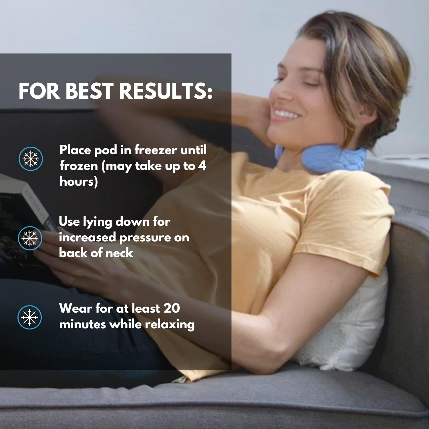 CoolCura CoolCura GO, Ice Therapy Device, Relax with Feng Fu Ice Therapy, Cold Therapy Ice Neck Wrap, Headache Relief, Stress Relief, Anxiety Relief, Relaxation Neckband