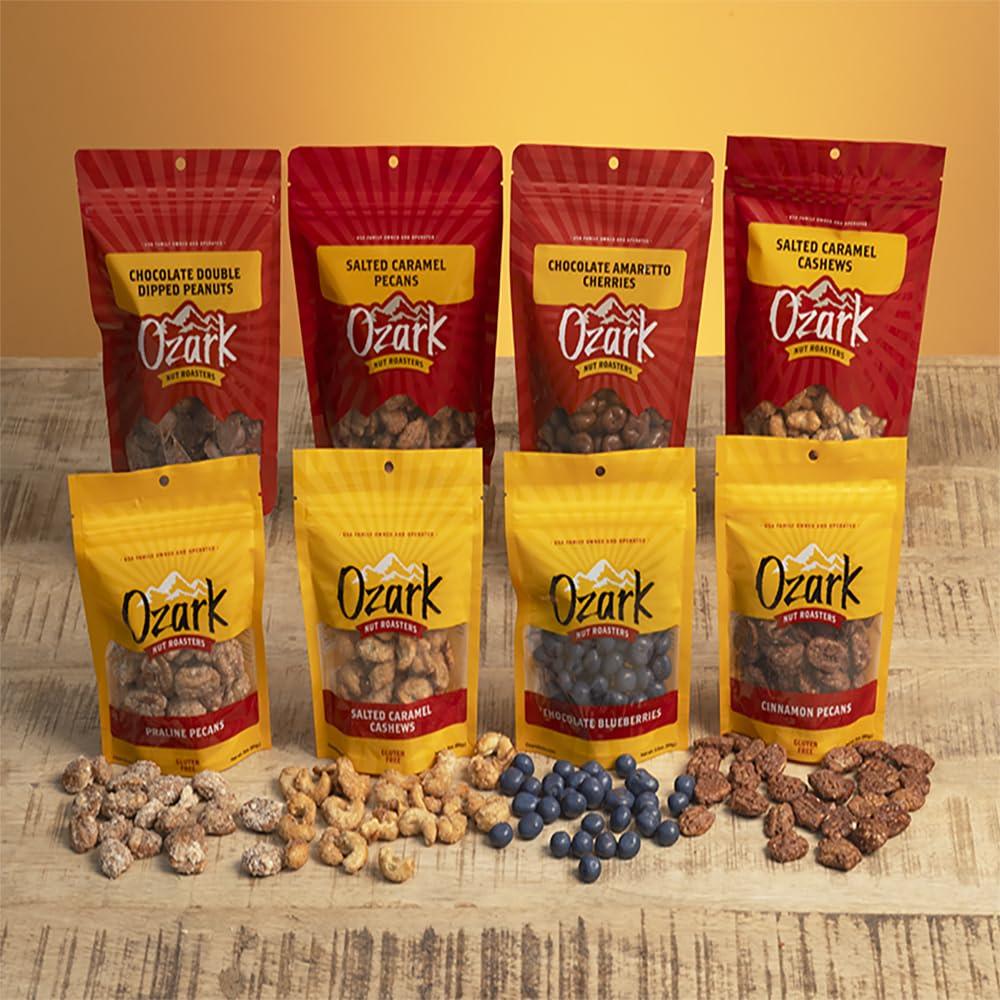 Ozark Nut Roasters OZARK NUT ROASTERS, Chocolate Rocks, Flavored Snack Nuts, World-Class Gourmet Candied Peanuts, Candy-Coated Chocolate Rocks Pack of 1, 0.5lb (8oz)