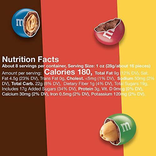 M&M's M&M'S Classic Mix Chocolate Candy Sharing Size Bag, Milk Choc Peanut Butter&Peanut, 8.3 Ounce