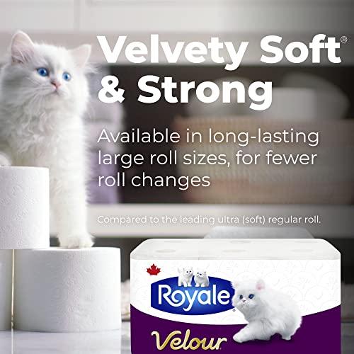 Royale 2 Ply Mega Plus Velour Toilet Paper - 284 Sheets, 12 Rolls