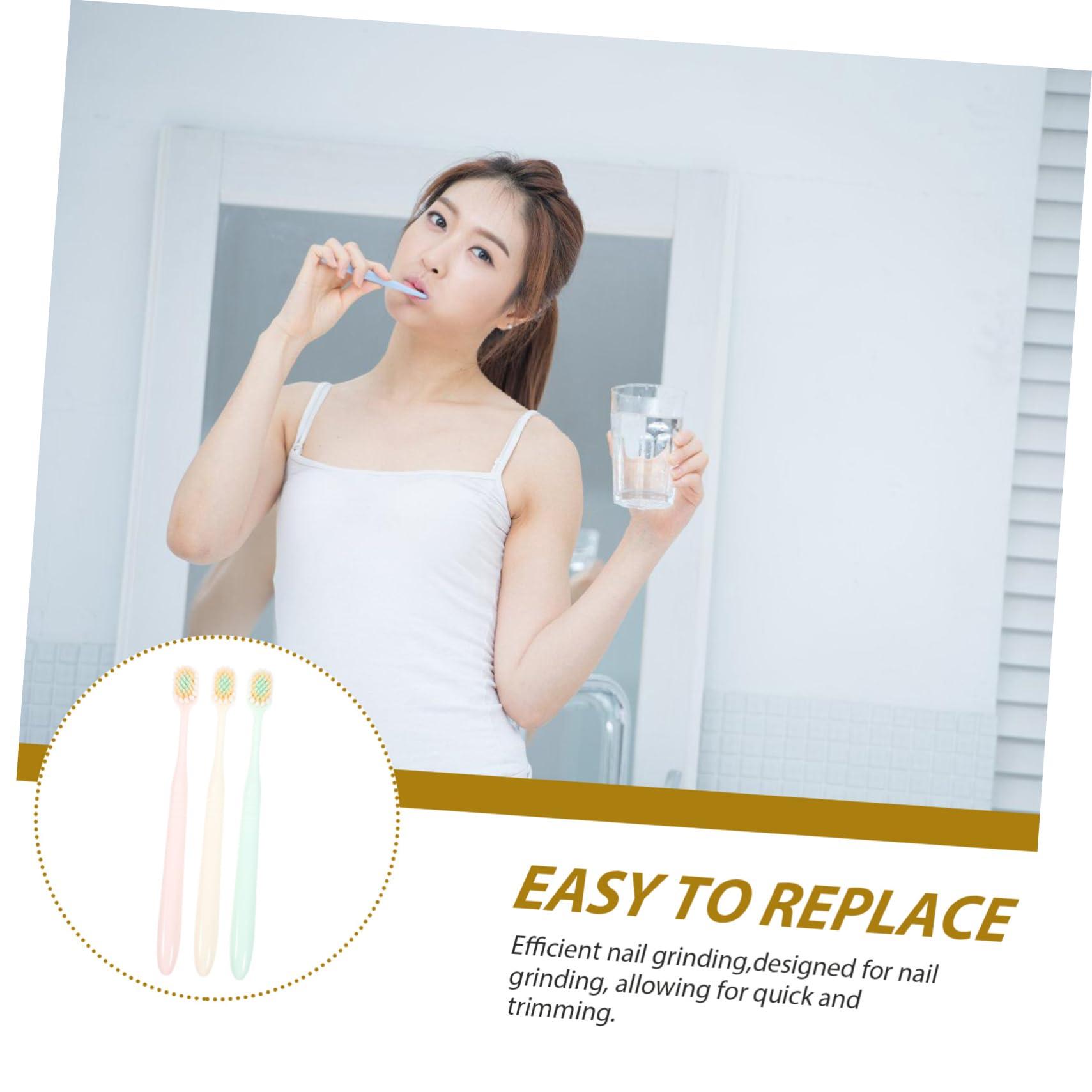 HAKIDZEL HAKIDZEL 3pcs Japanese-Style Toothbrush Extra Soft Bristle Adult Toothbrush Set Stick Travel Creative toothbrushes Household Portable Toothbrush Creative Soft Toothbrush Travel