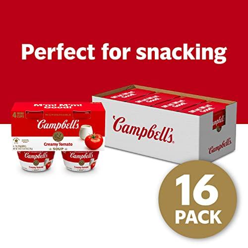 Campbell's Campbell's Creamy Tomato Soup, 7 Oz Microwavable Bowl (4 Packs of 4 Bowls)