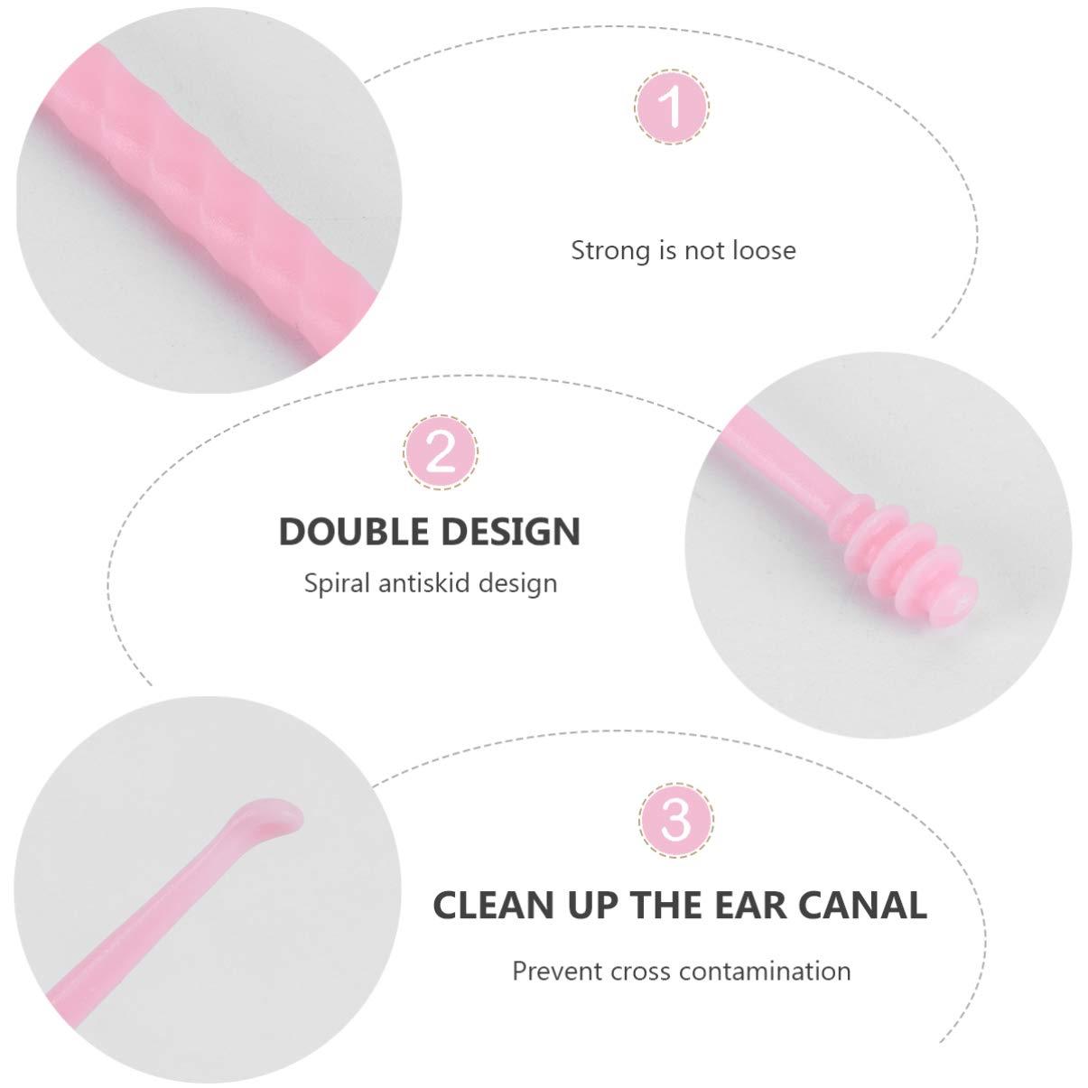 DOITOOL 30pcs Ear Pick Plastic Ear Cleaner Ear Stick Ear Wax Picker Ear Cleaning Kit Earwax Removal Picks Nose Piercing Kit Ear Brush Electric Tool Plastic Earpick Baby Portable Metal