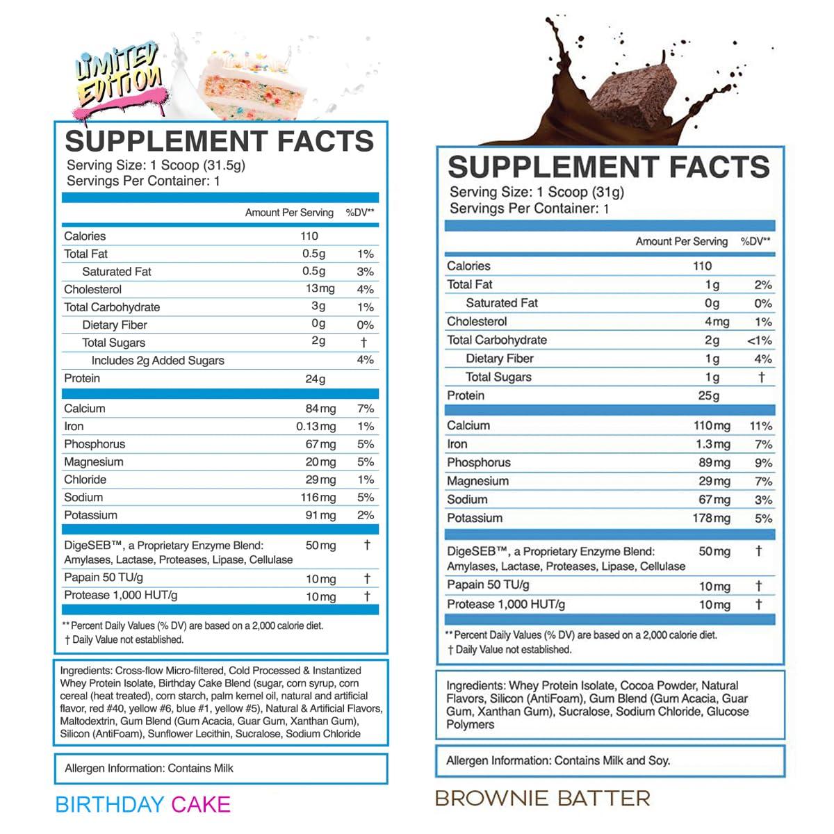 eFlow Nutrition eFlow Nutrition Whey Protein Sample Variety - Isolate Protein Powder Samples, Low Calorie, Fast-digesting, Premium Quality, Travel Packs, Low Carb (4 Pack)