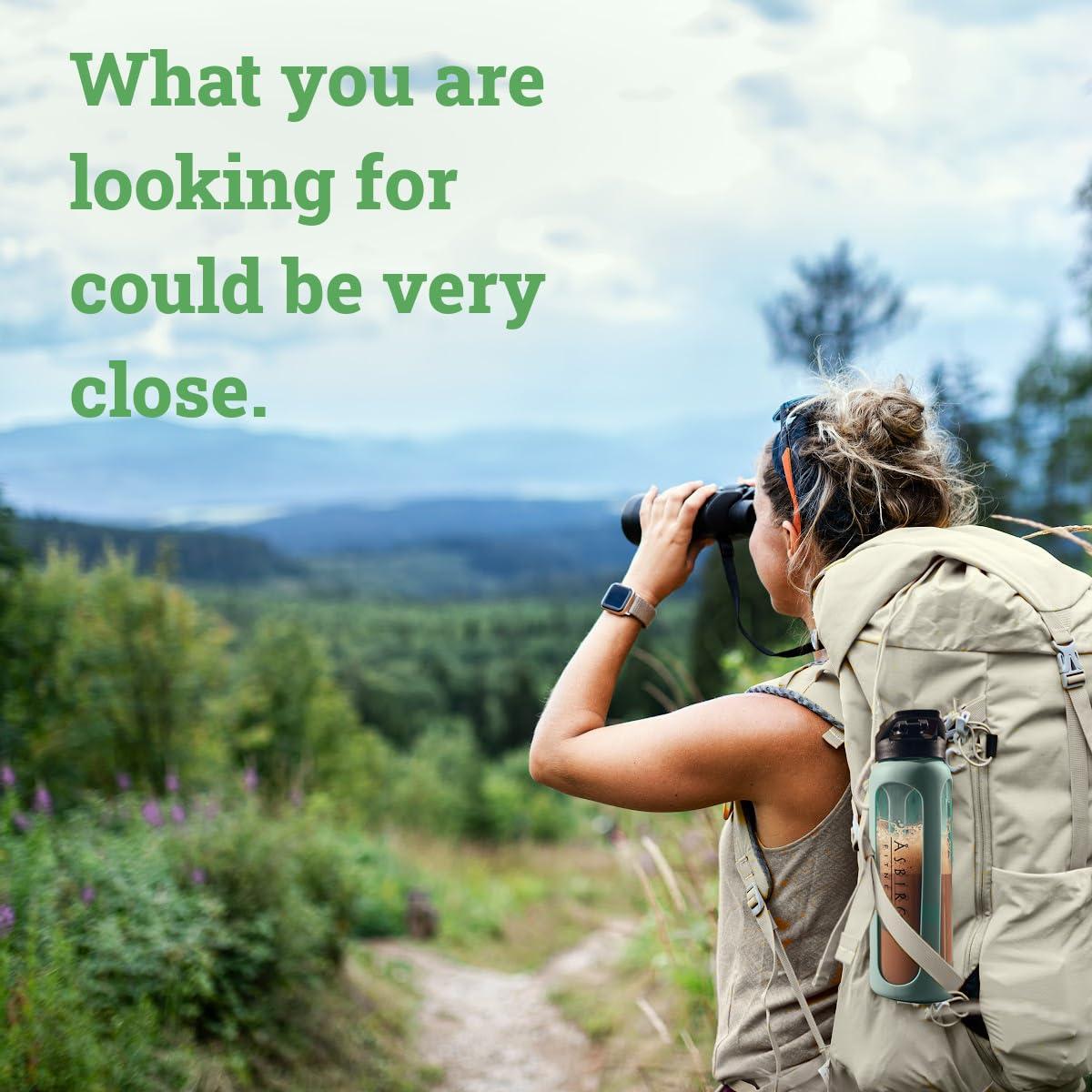 Asbirg Asbirg Fitness | Protein Shaker Made of Glass | Protein Shaker | Drinking Bottle | with Spiral Ball | Black (pastel green)