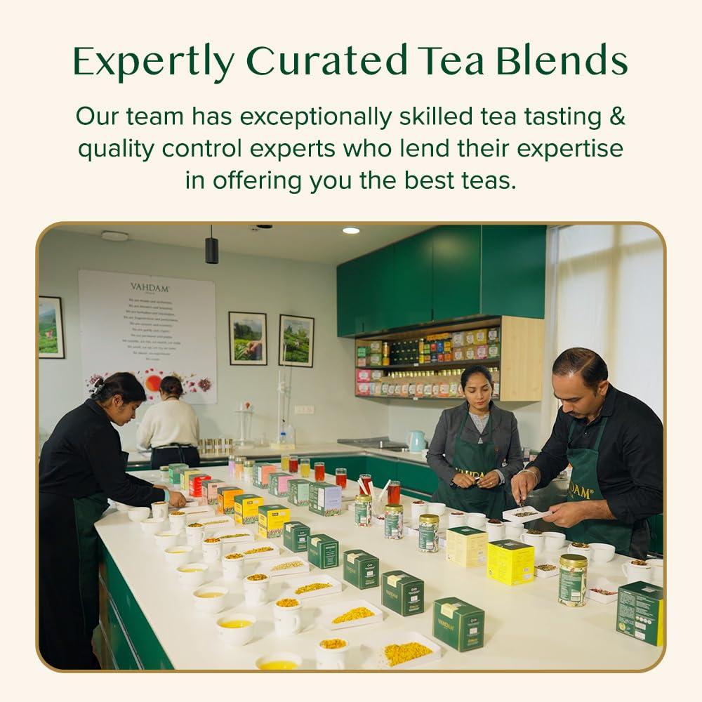 VAHDAM VAHDAM, High Mountain Oolong Tea Leaves From Himalayas (50+ Cups, 3.53oz) Strong & Robust Oolong Tea | High Elevation Grown | Vacuum Sealed | Brew Hot, Iced, Kombucha Tea | Loose Leaf Tea