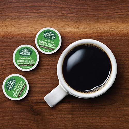 Green Mountain Coffee Roasters Green Mountain Coffee, Sumatra Reserve, Single-Serve Keurig K-Cup Pods, Dark Roast Coffee, 48 Count (2 Boxes of 24 Pods)