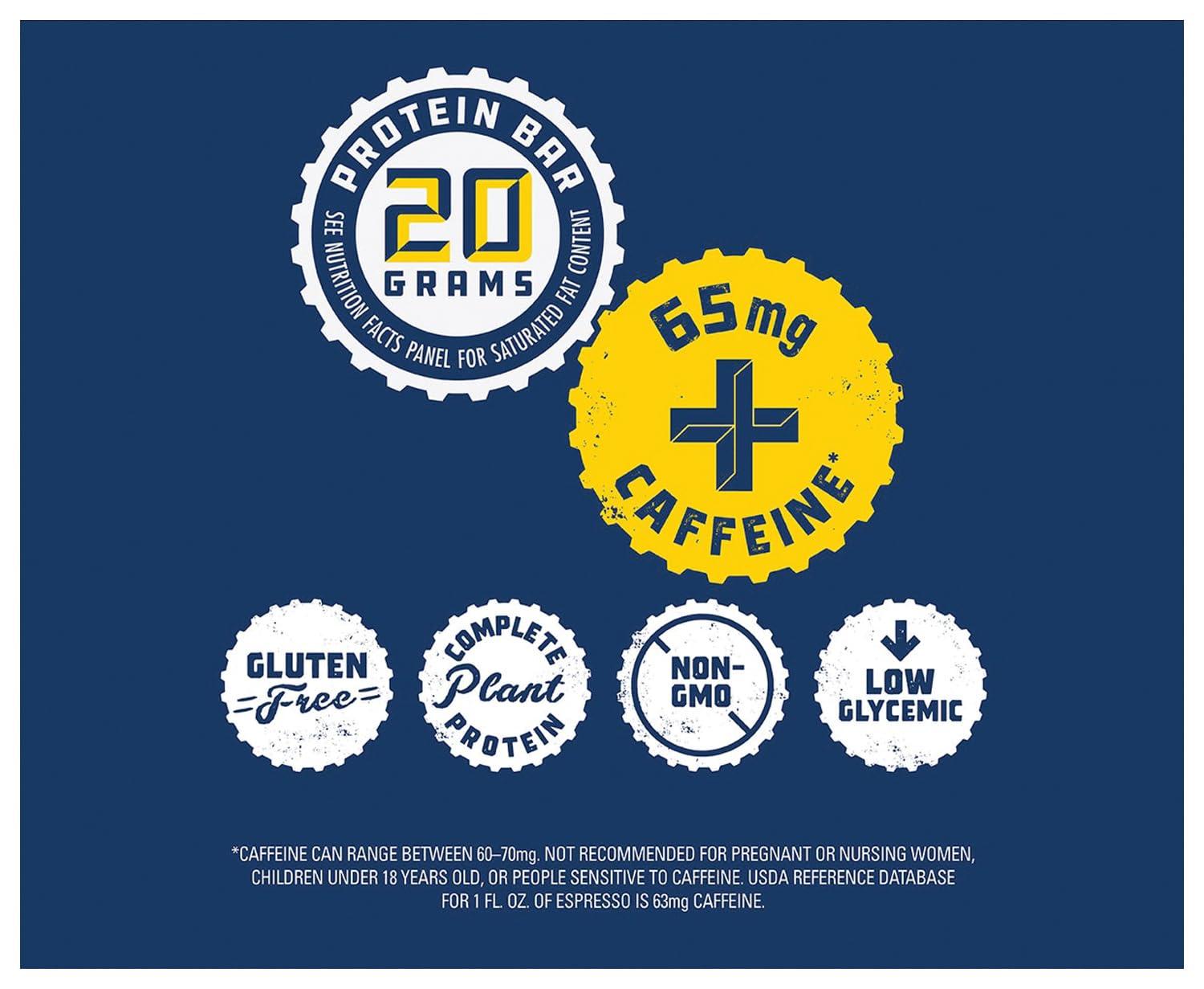 Clif Bar CLIF Chocolate Chip Cookie Dough Caffeine Builders Bar, 2.4 OZ