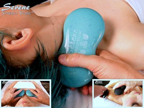 SYNERGY STONE Advanced (Midnight Black)(Set of 10) Ultra-Smooth Synergy Stone Hot Stone Massage Tools - Pro Kit for Full Body Massage - Relaxing and Therapeutic Deep Heat