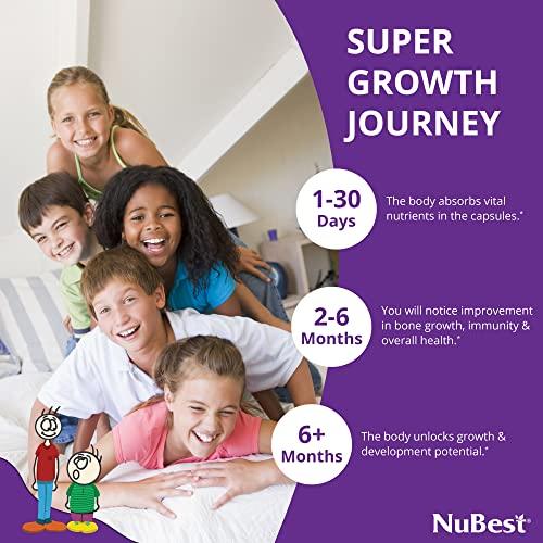 NuBest NuBest Tall - Powerful Formula for Strong Bones, Immunity & Healthy Development with Calcium, Collagen & Herbs - for Children (5+) & Teens Who Don’t Drink Milk Daily - 2 Pack | 2 Months Supply