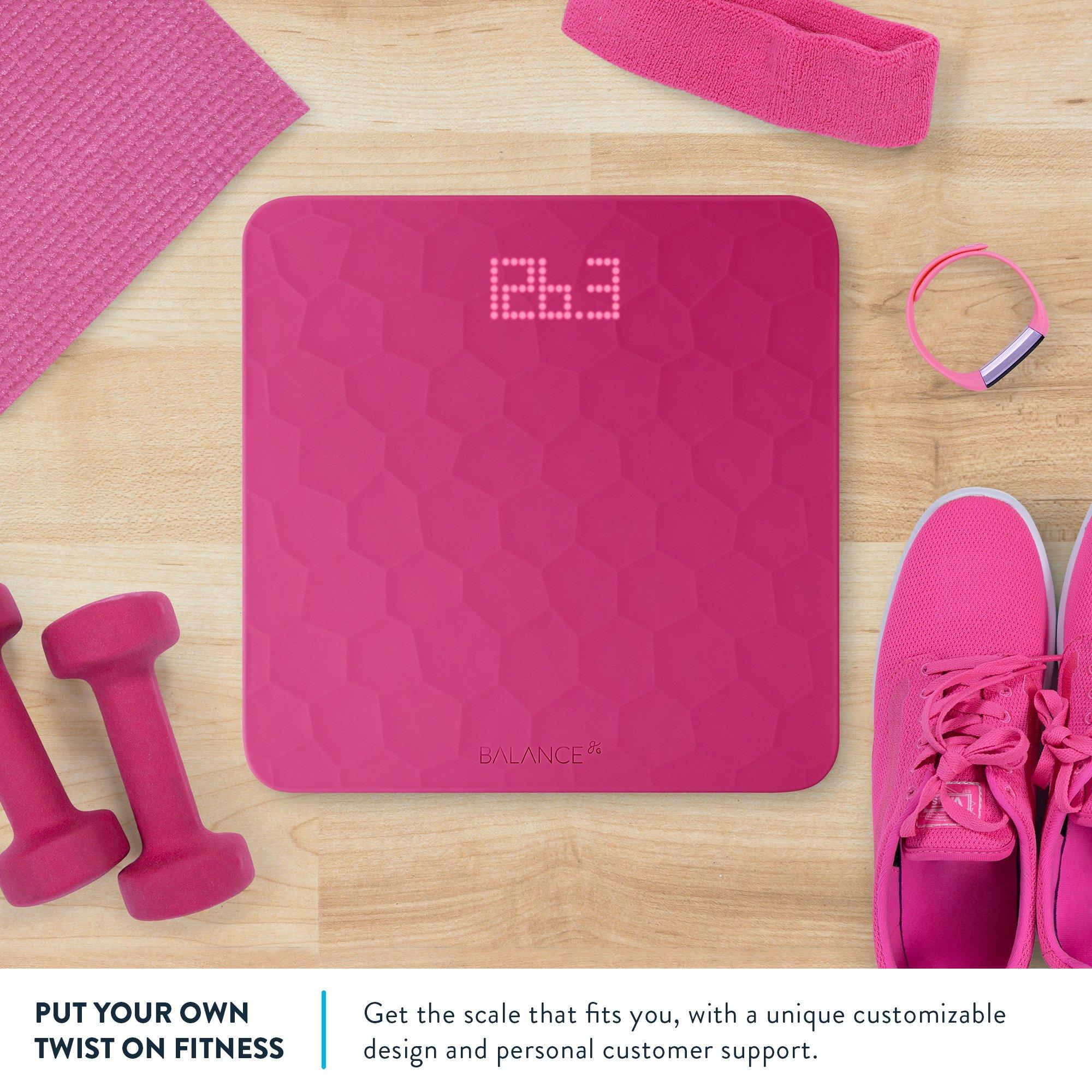 Greater Goods Greater Goods Scale for Body Weight, Accurate Digital Bathroom Scale with Non-Slip Textured Silicone Cover, 400lbs Capacity, Pink