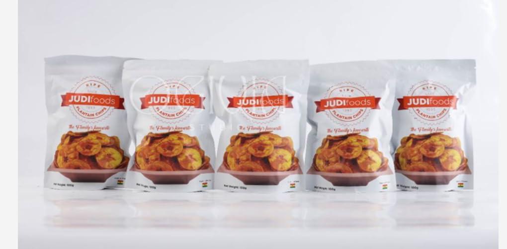 Judi Foods Judi Foods Plantain Chips- Ripe, Sweet Plantain Chips, Organic Chips, Crispy Exotic Chips, 3.5 Ounce (Pack of 5)