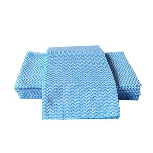 Peachicha Peachicha Disposable Cleaning Cloth Washing Cloth for Kitchen, Multi-use Dish Towels, Disposable Dish Cloths, Cleaning Rags,100 Count, Blue