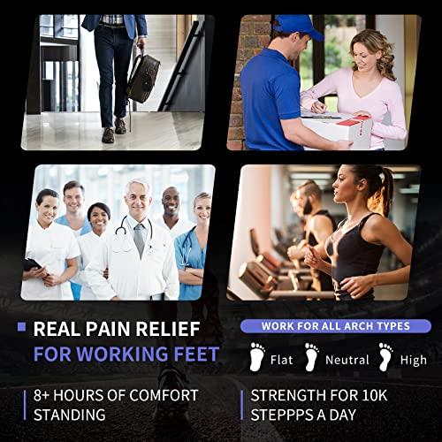 FitFeet FitFeet 3/4 Arch Support Insoles for Men and Women, Plantar Fasciitis Insoles, Orthotic Inserts for Flat Feet Over-Pronation, Rigid High Arch Support Shoe Insoles for Heel Spurs Foot Pain Relief, M