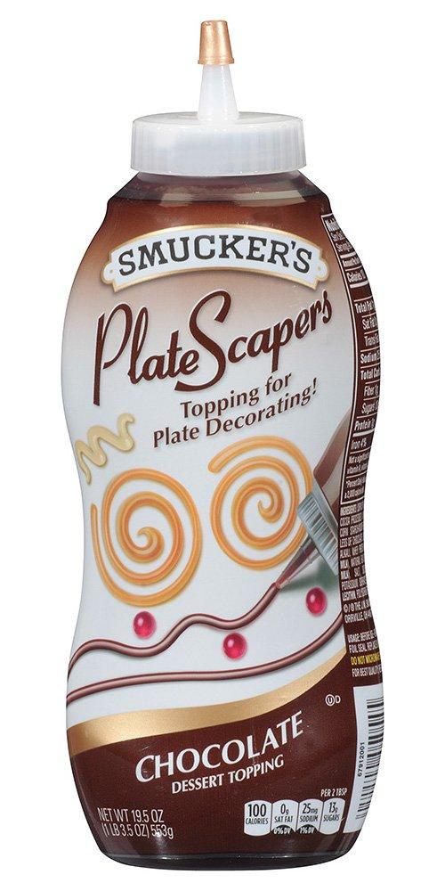 Smucker's Smuckers Plate Scraper, Chocolate, 19.5 Ounce