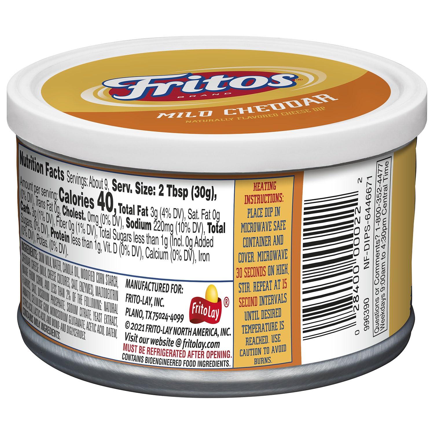 Fritos Fritos Mild Cheddar Cheese Dip, 9 Ounce
