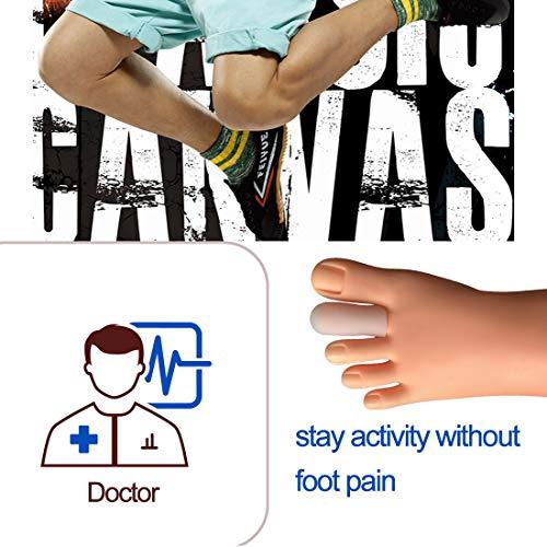 Conpru 30 Pieces Gel Toe Caps, Silicone Toe Protector Toe Covers to Protect from Rubbing, Ingrown Toenails, Corns, Blisters, Hammer Toes and Other Painful Toe Problems