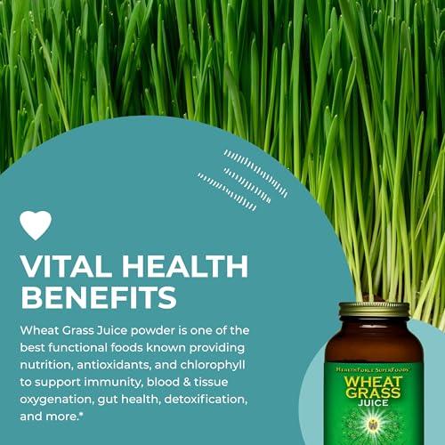 HEALTHFORCE SUPERFOODS HealthForce SuperFoods Wheat Grass Juice Powder - 8 oz Powder