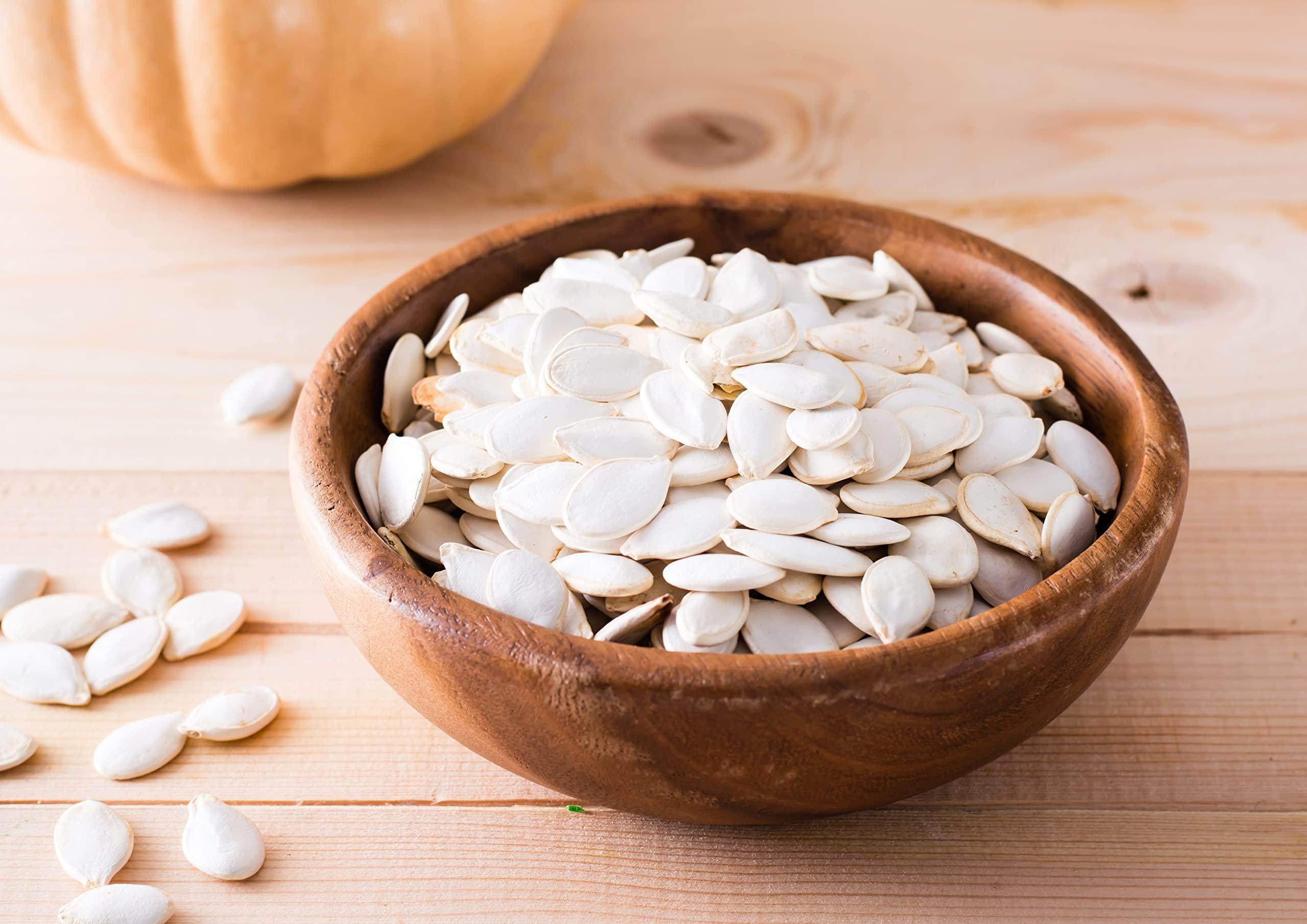 Food to Live Food to Live Organic Raw Pumpkin Seeds in Shell, 1 Pound Non-GMO, Dried, Unsalted, Unroasted, Vegan, Bulk. Good Source of Protein, Fiber, Omega Fats. Great for Roasting with Homemade Seasonings