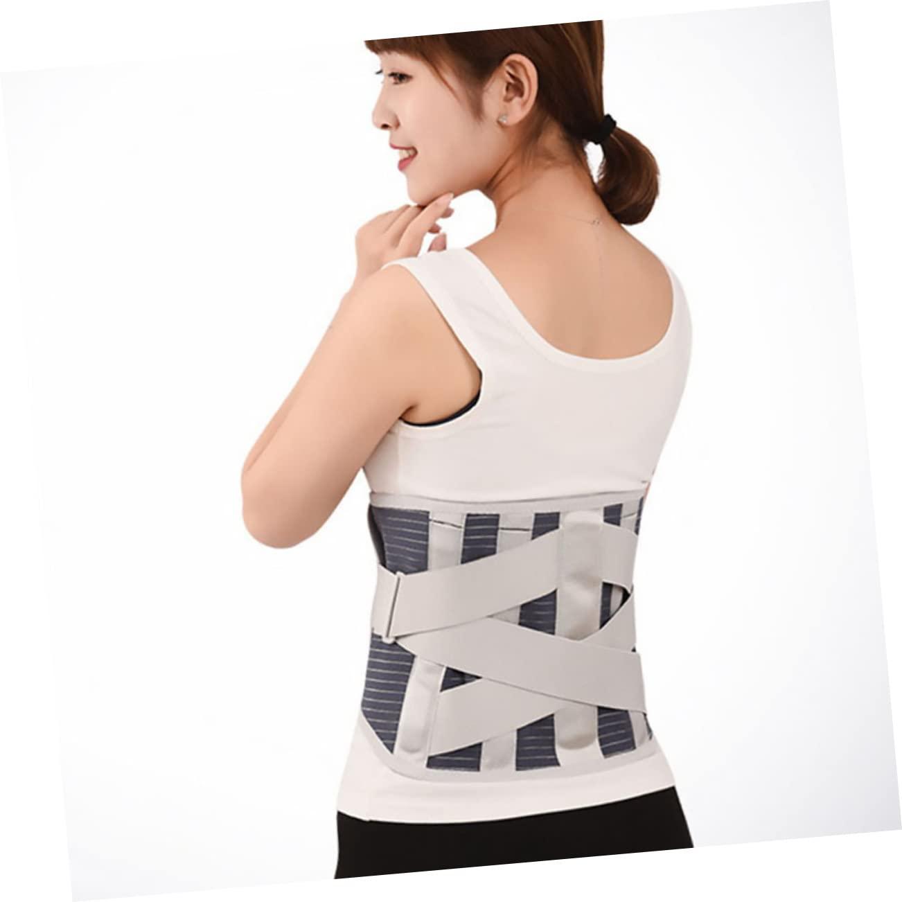 Healifty Waist Support Heated Brace Back Pad Heated Waist Belt Lumbar Support Brace Band Duty Belt Belt Compact Heating Brace Pure Cotton Work Cushion