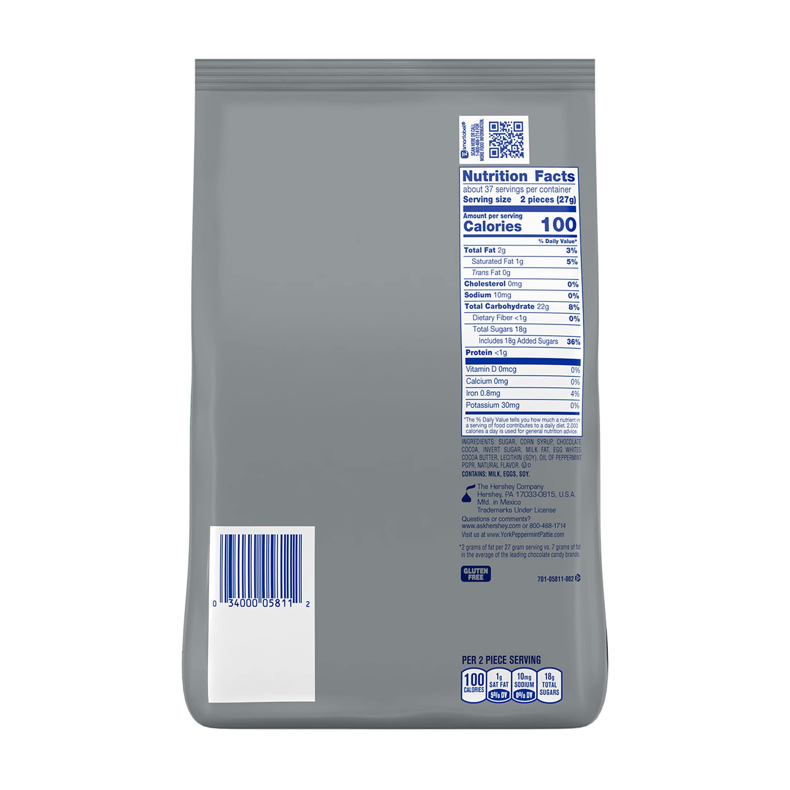 York YORK Dark Chocolate Peppermint Patties, Candy Party Pack, 35.2 oz