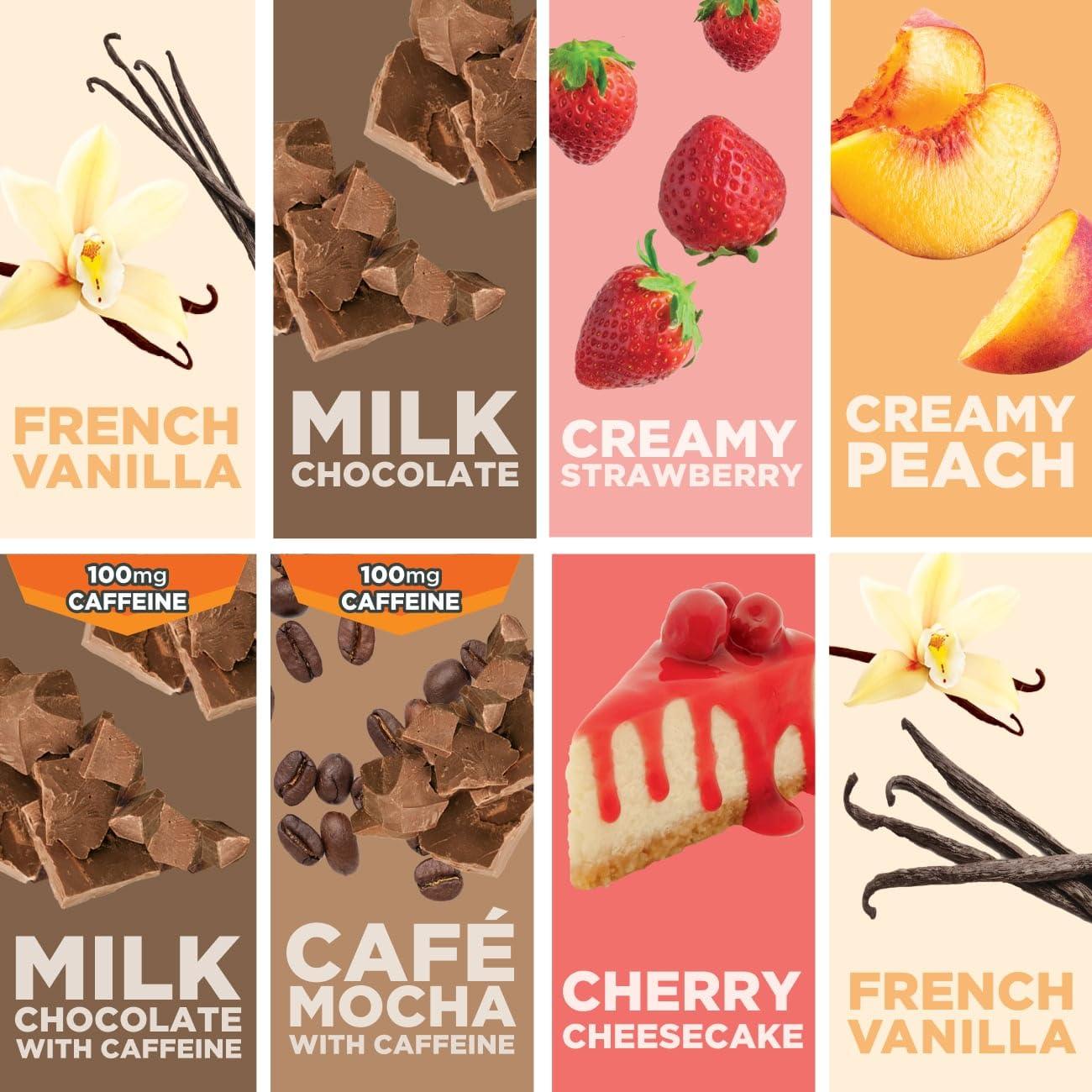 Ensure Ensure Max Protein Nutrition Shakes, Variety Pack, With 30g of Protein, 1g of Sugar, Nutrients to Support Immune System Health, High Protein Shake, 11 fl oz, Pack of 8, Liquid