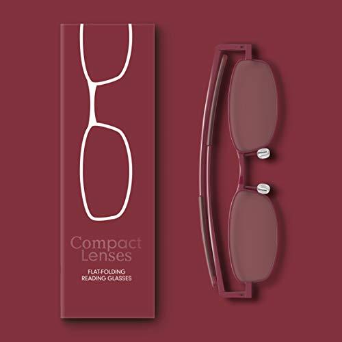 IF Compact Lenses Flat Folding-Reading Glasses-Port +2.0