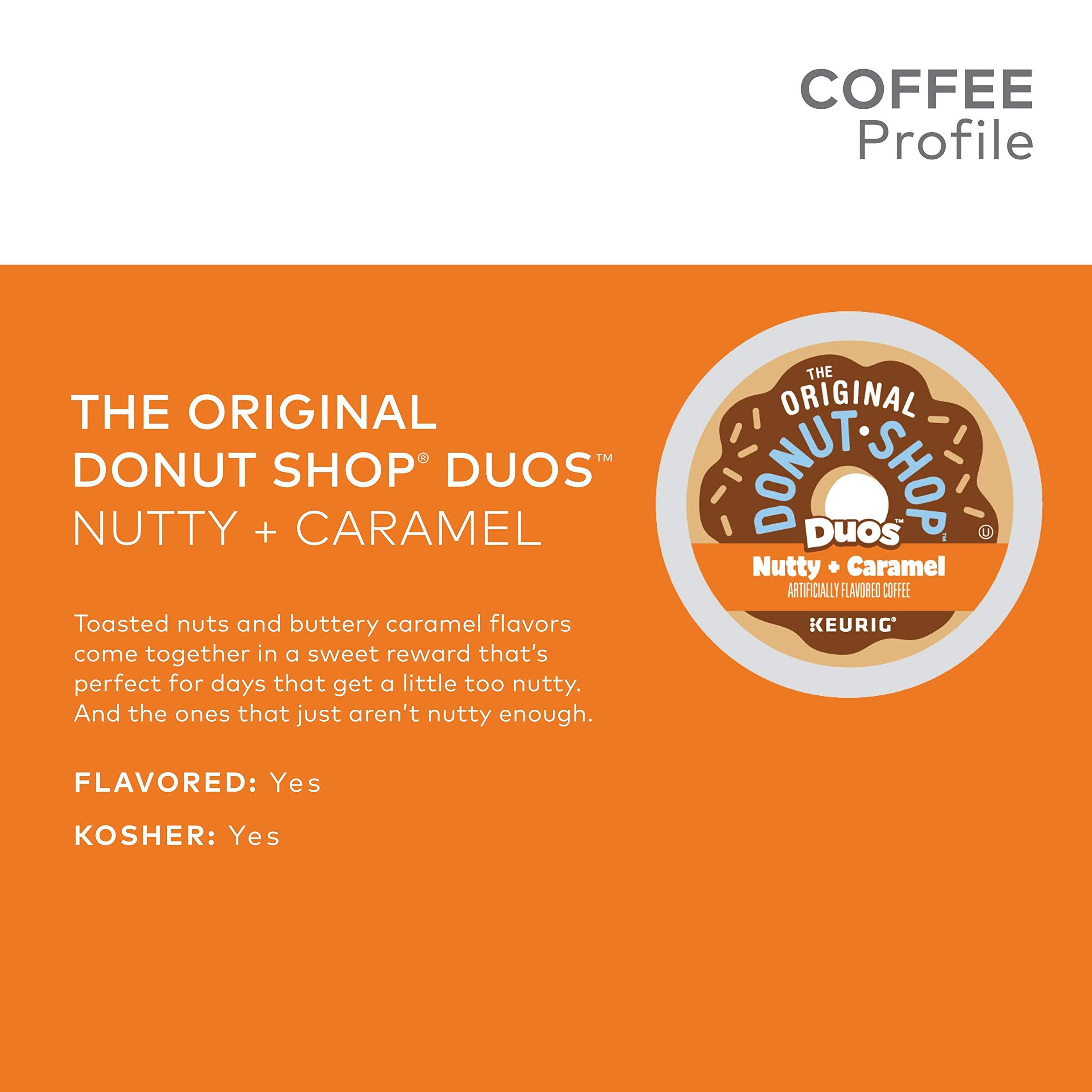 The Original Donut Shop The Original Donut Shop Duos Nutty + Caramel Keurig Single-Serve K-Cup Pods, Light Roast Coffee, 72 Count