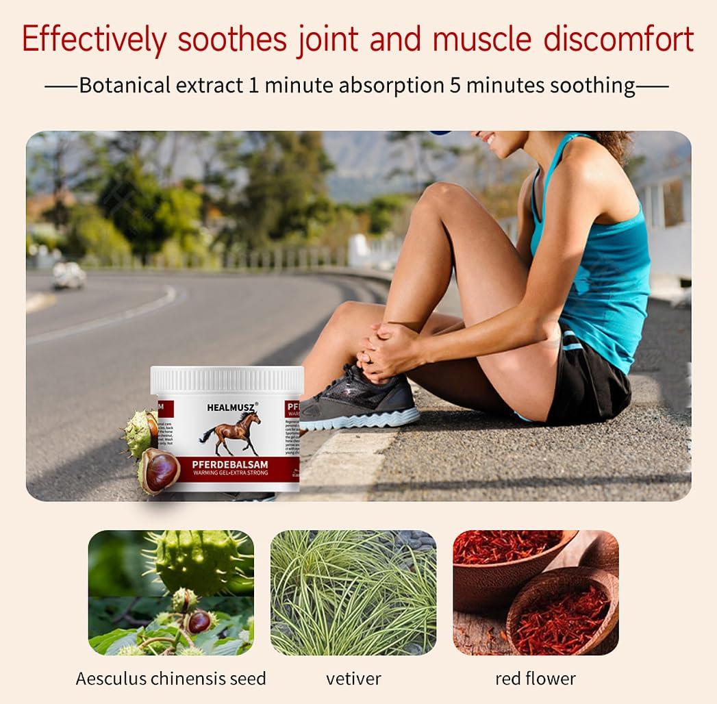 ciwoll Pferdebalsam Horse Balm Gel, Extra Strength Warming Massage Gel 8.8 oz, with Horse Chestnut and Safflower Extract, Joint & Muscle Soothing Support