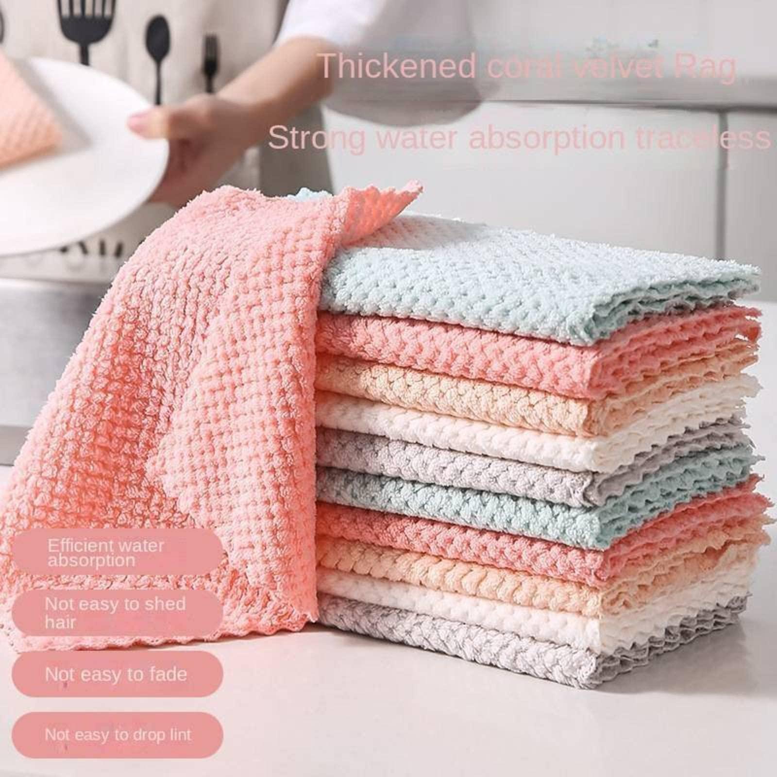MBETA MBETA Polyester Pineapple Grid Trimming rag Absorbent decontamination Baiji Cloth Kitchen Cleaning lint-Free Dishcloth