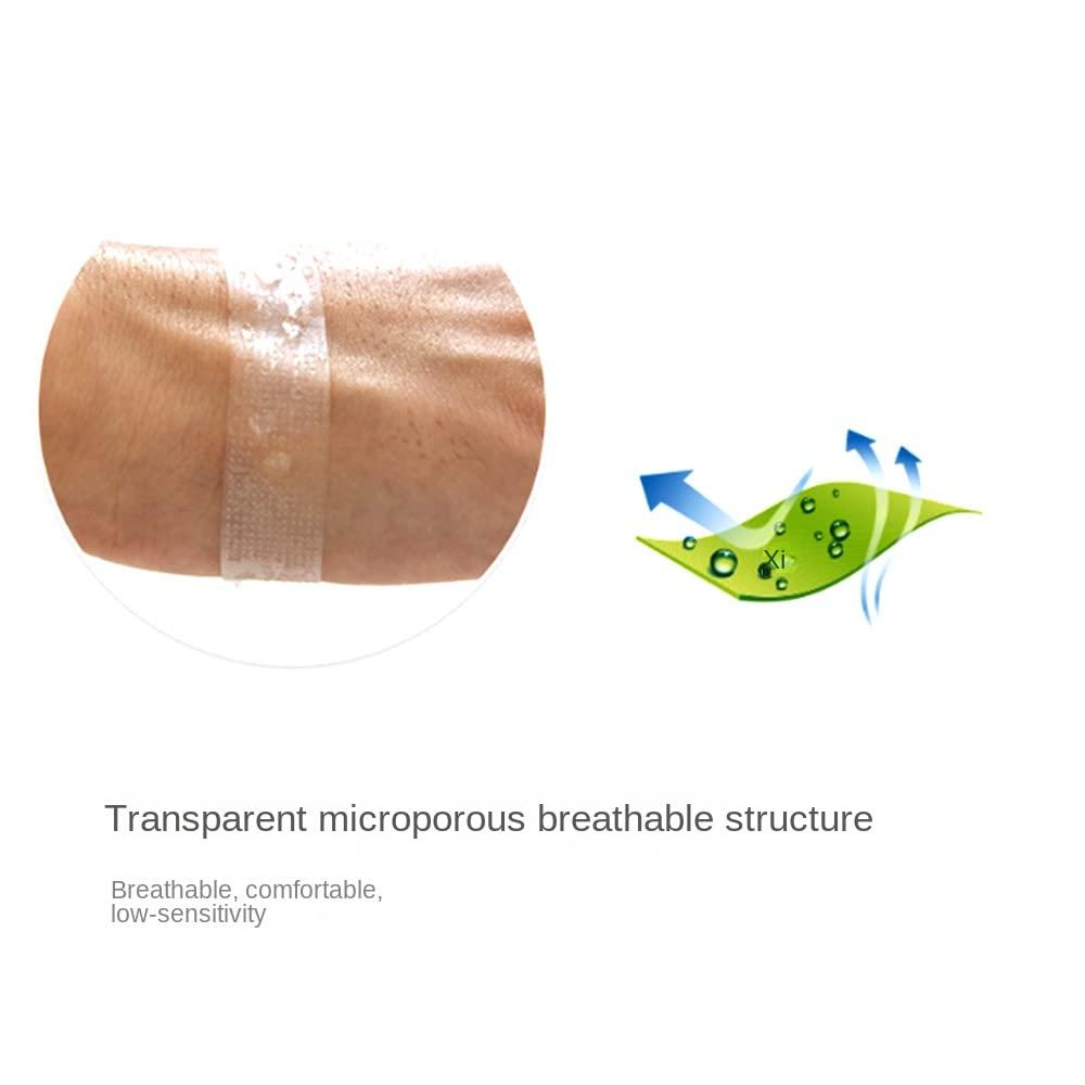 Bolesen Transparent Medical Tape Waterproof Breathable Adhesive Clear Hypoallergenic Surgical Tape PE First Aid Tape for Wound, Bandage for Sensitive Skin (0.5inch X 10Yards * 5 Rolls)