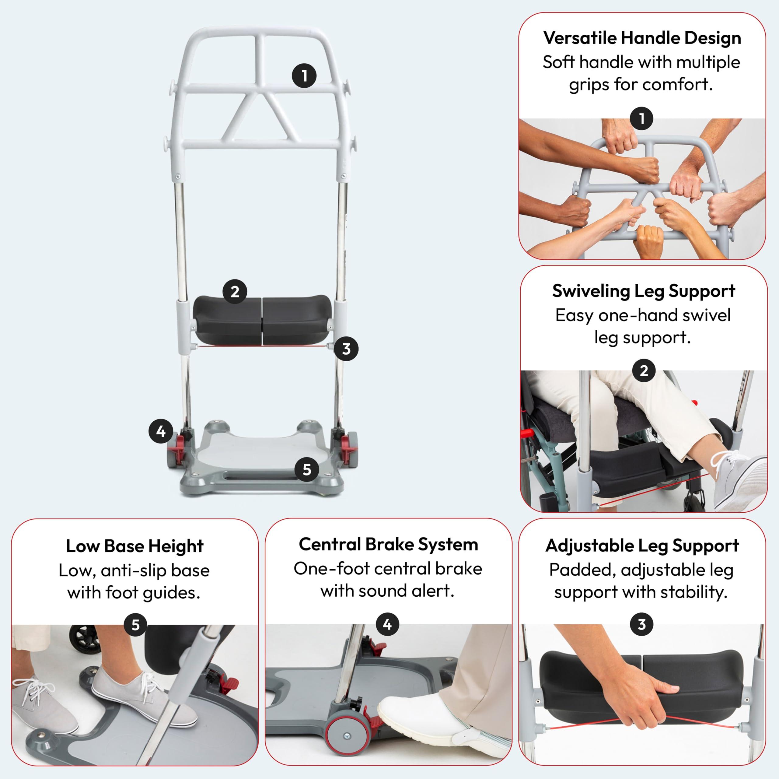 Molift Molift Raiser Pro Sit-to-Stand Patient Lift for Elderly Assist - Portable Chair Lift for Patients, Stand Lift for Elderly, Lift Assist for Elderly - Sturdy and Easy to Use Minimizes Stress