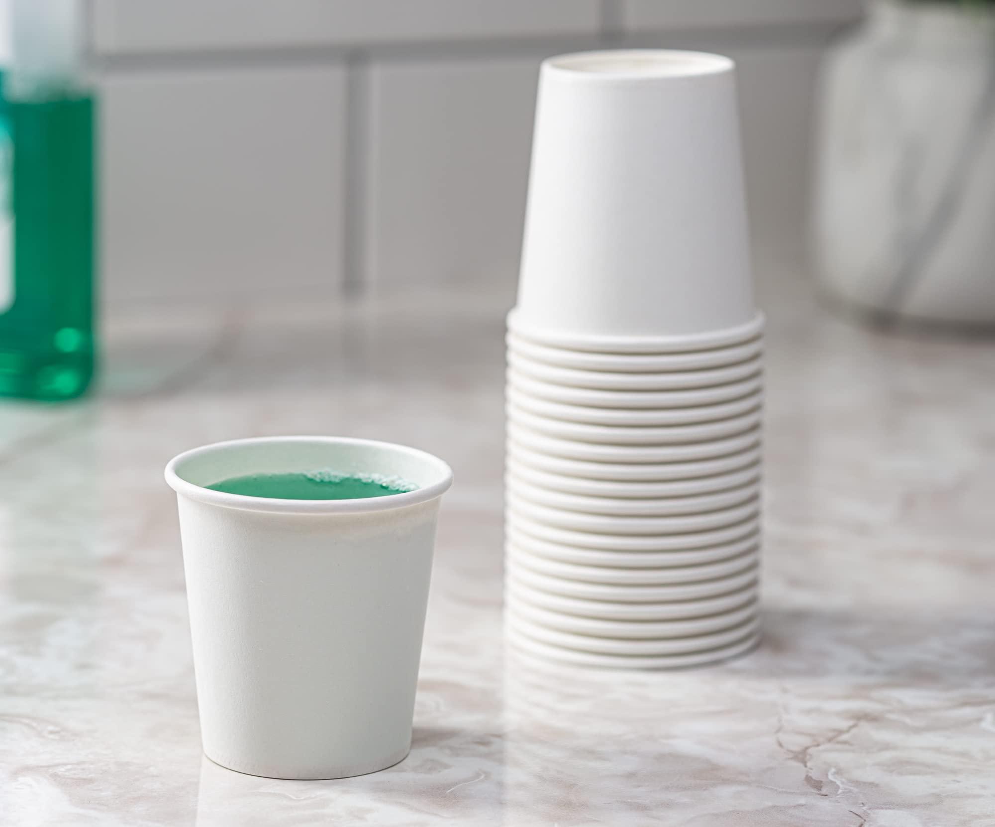 Comfy Package Comfy Package [Case of 2,400 6 oz. Disposable White Paper Cups, Hot Coffee Cups - Eco-Friendly Hot Cups