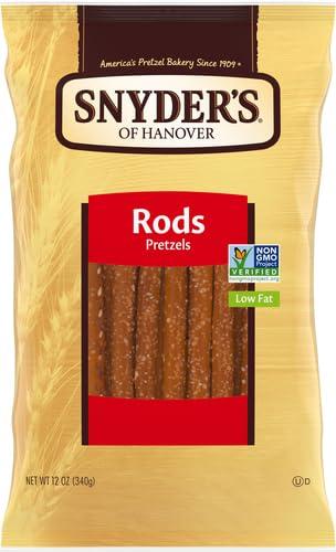 Snyder\'s of Hanover Snyder\'s of Hanover, Pretzel Rods, 12 Oz Bag (Pack of 2)