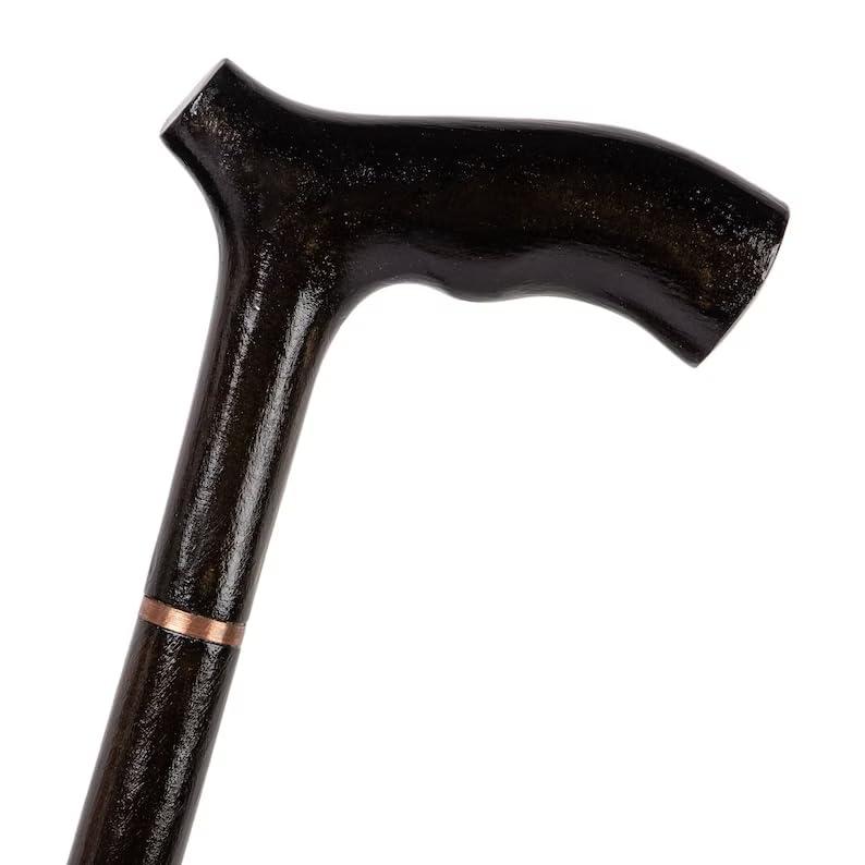 SHAIMPERIAL SHAIMPERIAL Handmade Ergonomic Wooden Walking Cane for Men and Women Fancy Gift Classic Derby Walking Handmade Exotic Wood Walking Cane Vintage Walking Cane Gift for Christmas,