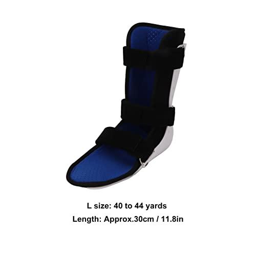 FLAVAS Ankle Support Brace, Walking Boot Short Type PVC Laminated Fabric Breathable Ankle Fracture Brace, Ankle Fracture Brace for Sprain Leg & Foot Supports (Size : Left Foot L)