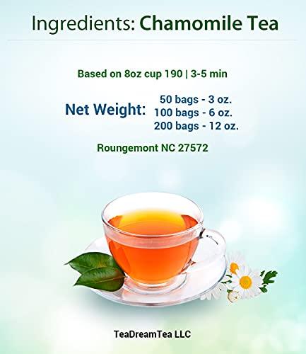 TeaDreamTea Hibiscus, Peppermint, Lemongrass, Chamomile Ginger Tea Bundle 5 Bags of Herbal Tea 500 Tea bags