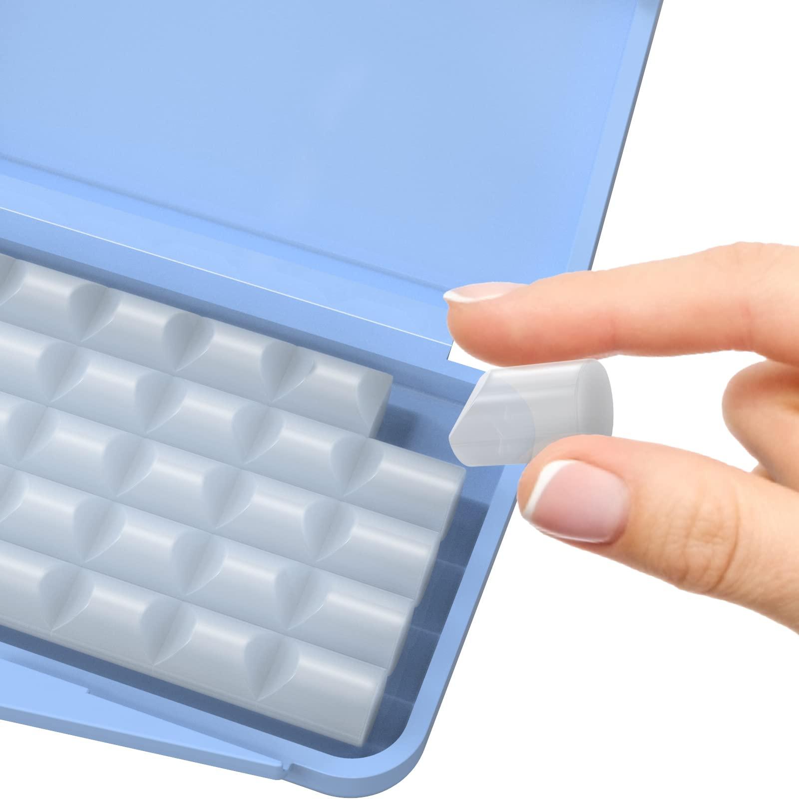 ZIZNBA (10 Pack) Braces Wax-Dental Wax for Braces & Aligners,50 Premium Orthodontic Wax Strips-White