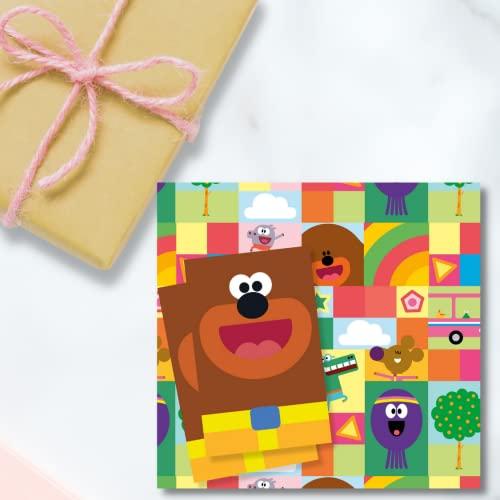 Hey Duggee Hey Duggee HD006 Wrapping Paper 2 Sheet and 2 Gift Tag