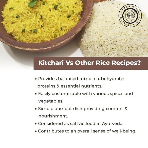 Pride Of India Pride Of India - PACK of 6 - Indian Brown Basmati Rice & Lentil Kitchari Mix - Protein Superfood, 1.5 Pound Jar