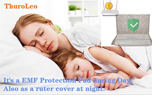 ThuroLeo EMF Protection Pad Faraday Bag Cell Phone Body Radiation Blocking Computer Pad 5G Anti-Radiation PC Faraday Blanket Pregnant Kids RFI GPS Signal Notebooks,Laptops,Tablets Shielding Bag (10.6in)